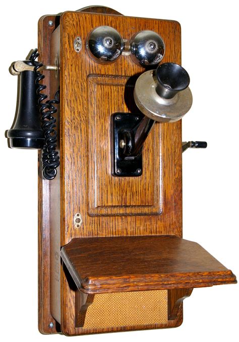 old fashioned wall phones.
